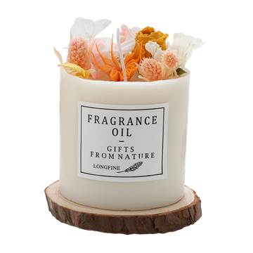 Dried Flowers Decor Candles
